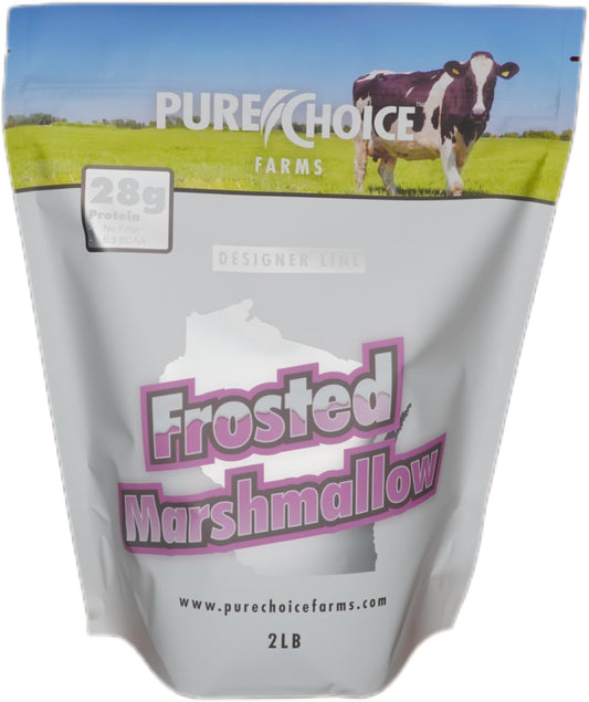 Pure Choice Frosted Marshmallow Whey Protein Isolate Powder, 28g Protein, Undenatured Whey, No Fillers (Frosted Marshallow Whey, 2 lb)