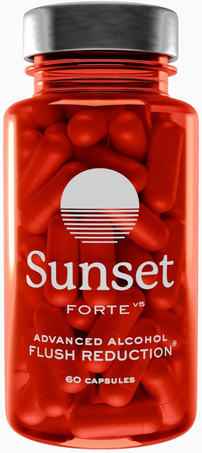 SUNSET Forte - Alcohol Flush Support - Extra Strength - Asian Glow Supplement