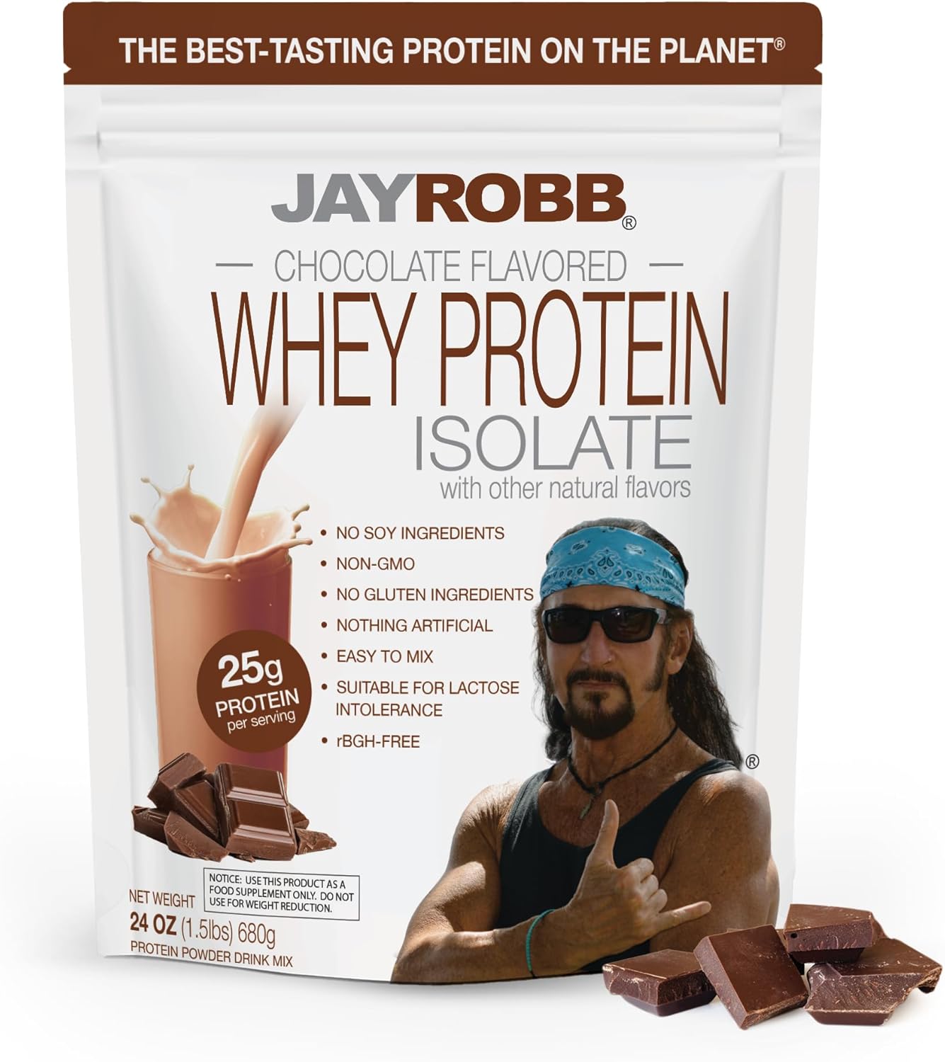 JAYROBB Whey Protein (1.5 Pound, Chocolate)