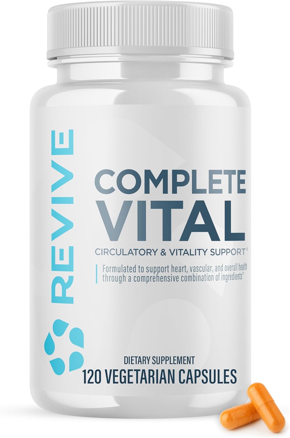 Revive MD Supplements & Support, Complete Vital (120 Vegetarian Capsules) - NAC & CoQ10 Supplement Supports Health, & Antioxidant Activity