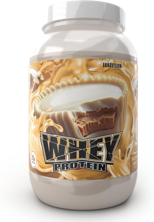 Protein Powder, White Chocolate Peanut Butter, 25 G Whey Protein per Scoop, Low Lactose, High Protein for Active Men & Women, Perfect for Shakes, Smoothies, and Recipes, 30 Servings