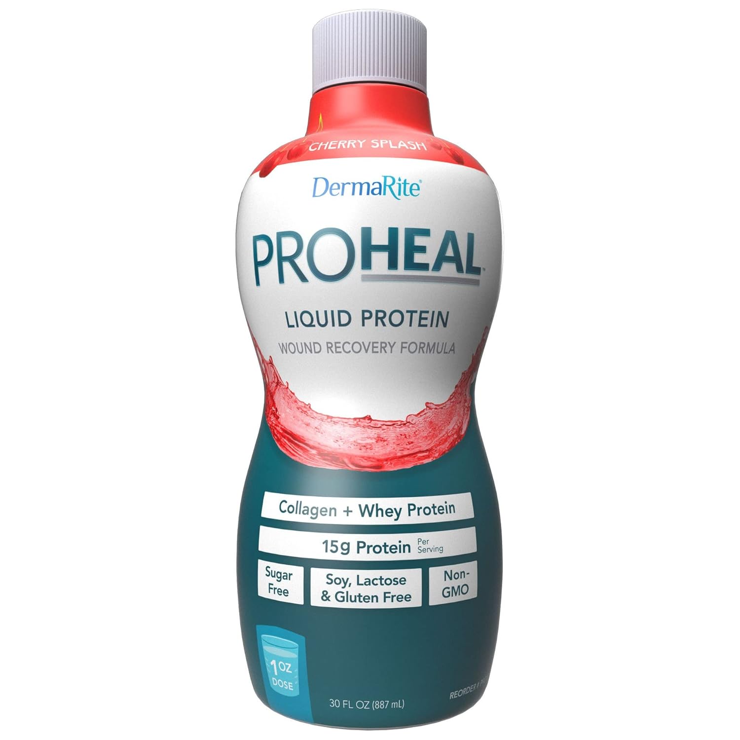 Dermarite Industries Proheal Sugar-Free Liquid Protein Supplement