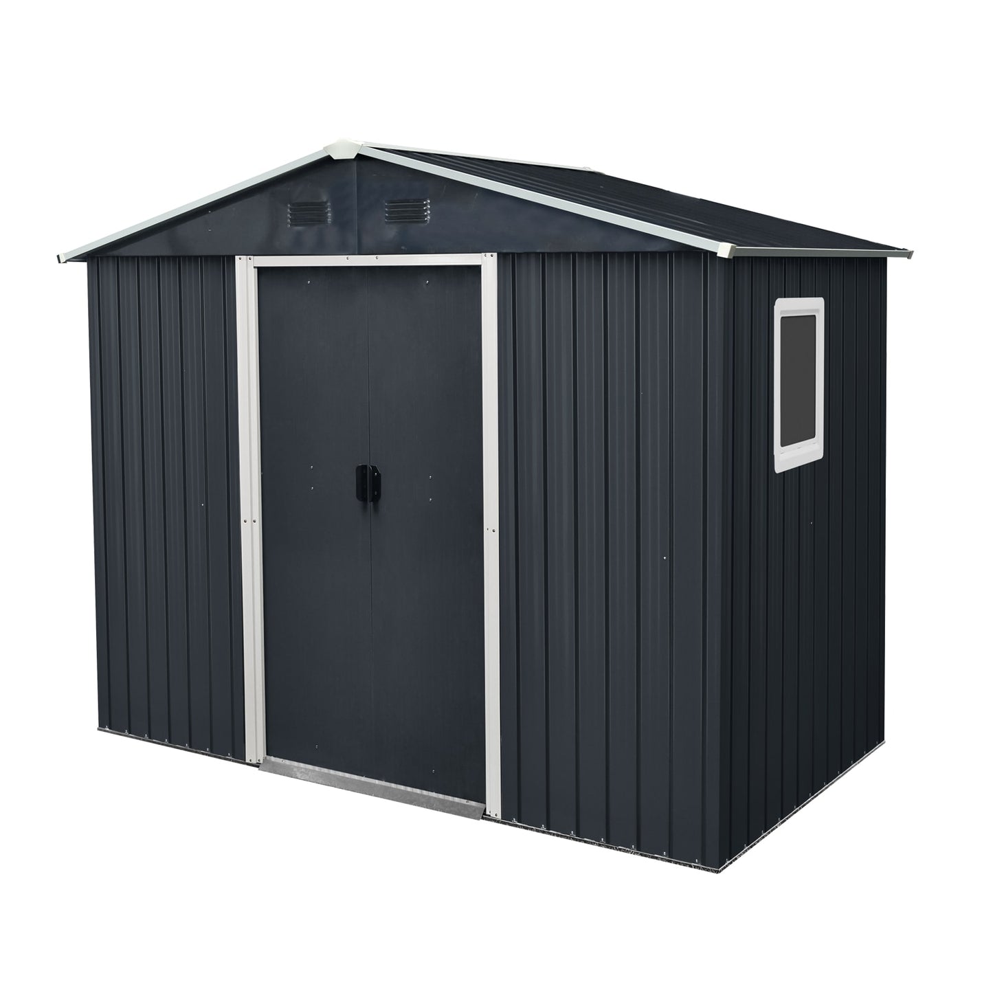 Iseryn 4.3-ft x 7.74-ft Shed Galvanized iron Metal Storage Shed