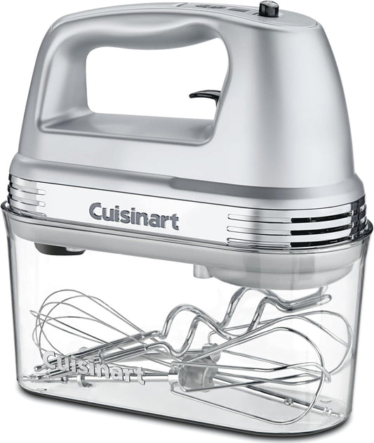 Cuisinart HM-90BCS Power Advantage Plus 9-Speed Handheld Mixer with Storage Case, Brushed Chrome
