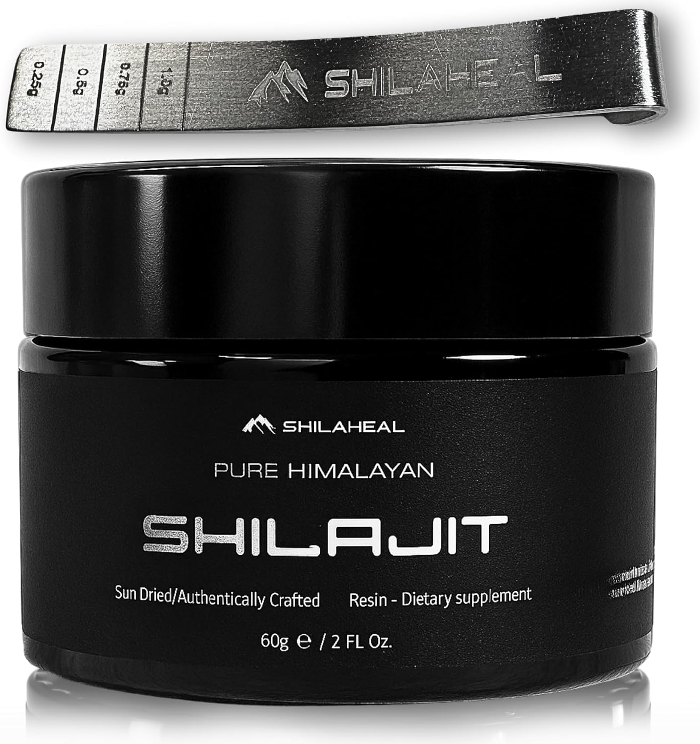 Shilajit Authentic Himalayan Shilajit Resin for Men & Women, High Fulvic Acid, Energy & Stamina, Immune Support, 85+ Trace Minerals, Lab Tested Organic Shilajit Resin, 100% Natural, 60 Grams