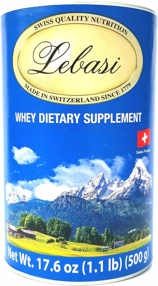 Lebasi Lactoserum Swiss Whey Supplement Powder Immune Support Suero de Leche 500 gr Two Pack