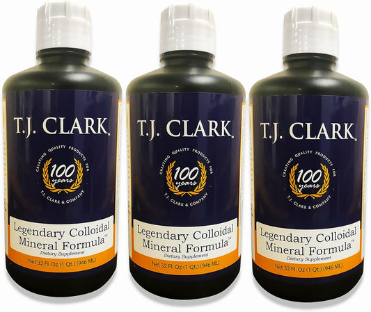 T.J. Clark Legendary Colloidal Mineral Formula 32 fl. oz. (3 Pack) by T.J. Clark