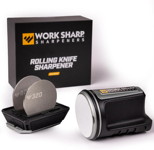 Work Sharp Rolling Knife Sharpener- 4 Sharpening Angles - For All Kitchen Knife Sets