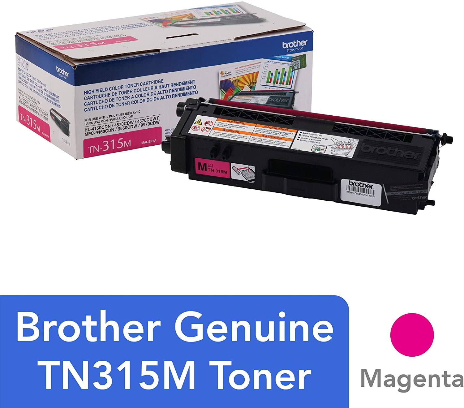 Brother TN315M High-Yield Toner, Magenta