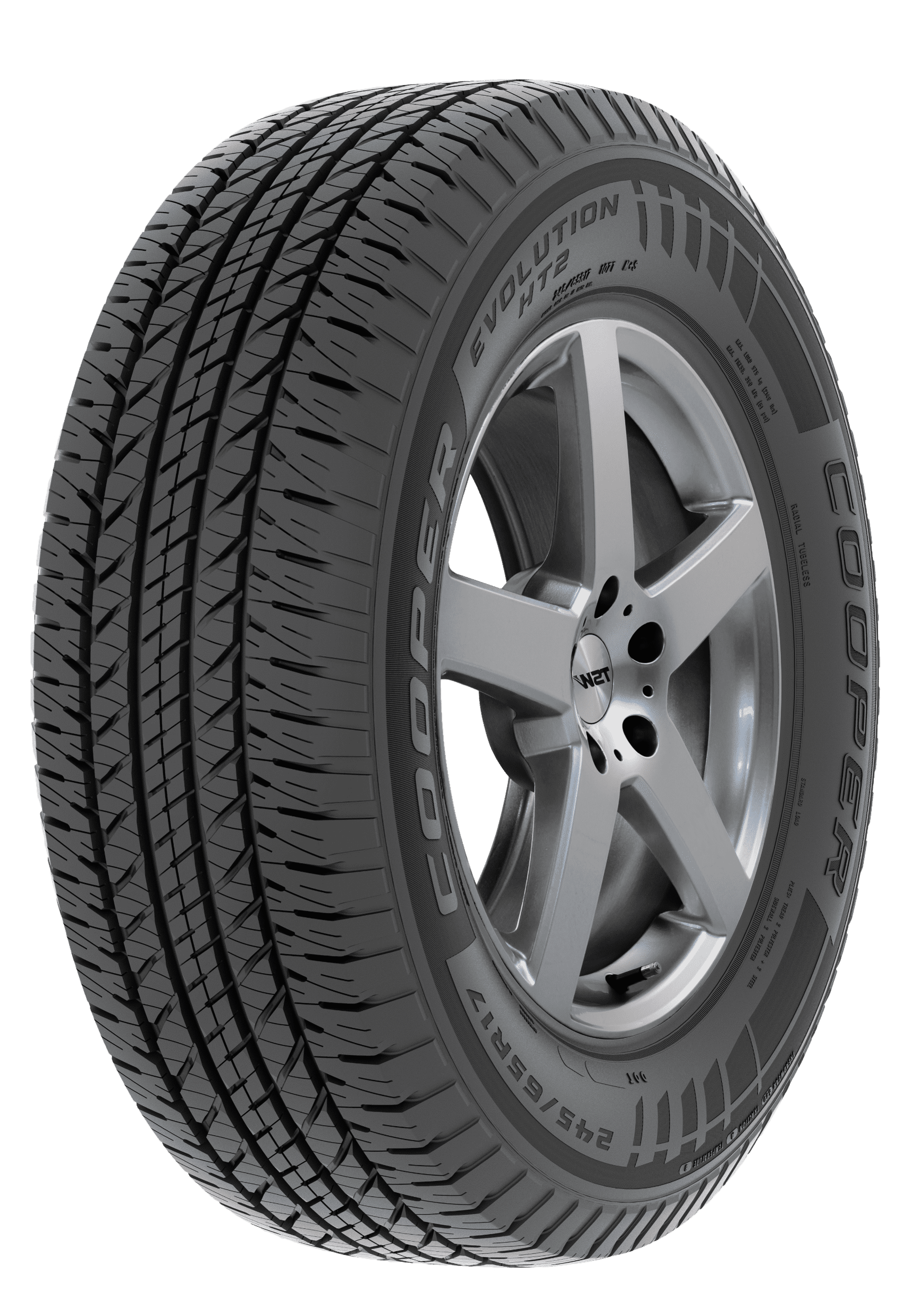 Cooper Evolution HT2 245/65R17 107T Passenger/Truck/SUV Tire Fits: 2004 Jeep Grand Cherokee Overland, 2019 Jeep Cherokee Trailhawk Elite