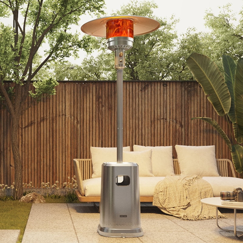 EAST OAK 50,000 BTU Patio Heater Outdoor Propane Heaters with Wheels Portable for Home Commercial Use, Square