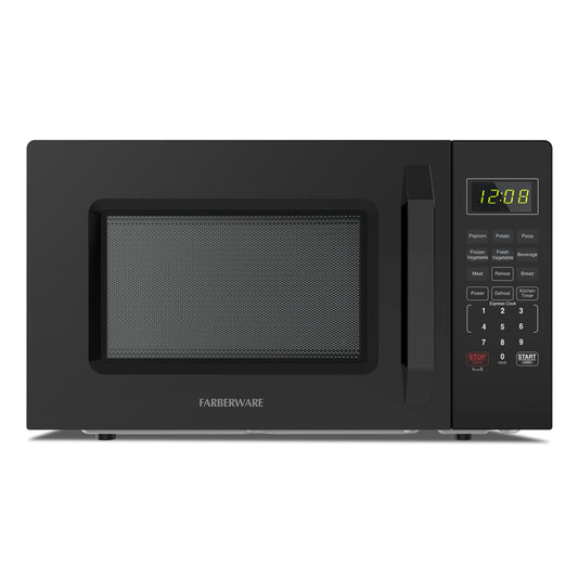 Farberware 1.1 Cu. Ft. 1000-Watt Compact Microwave Oven, Black