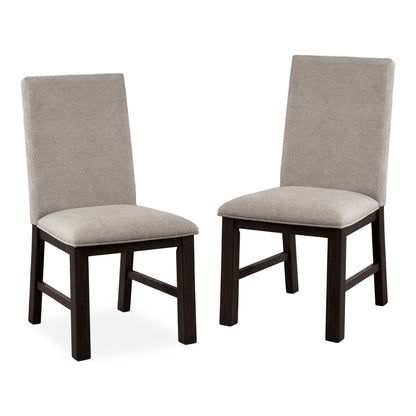 Furniture of America Monte Indoor Transitional Wood Side Chairs, Antique Gray (Set of 2)