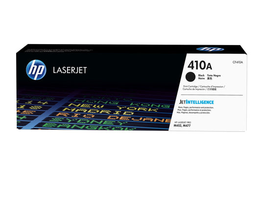 HP 410A Black Original LaserJet Toner Cartridge, ~2,300 pages, CF410A