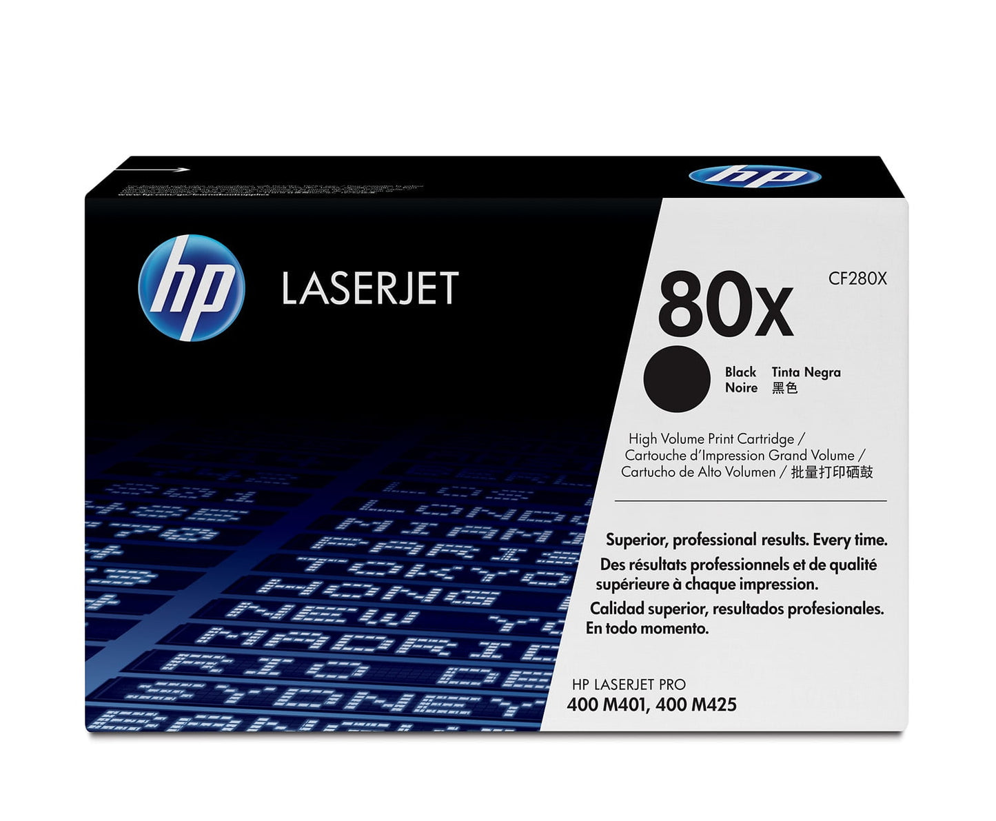 HP 80X High Yield Black Original LaserJet Toner Cartridge, ~6,900 pages, CF280X