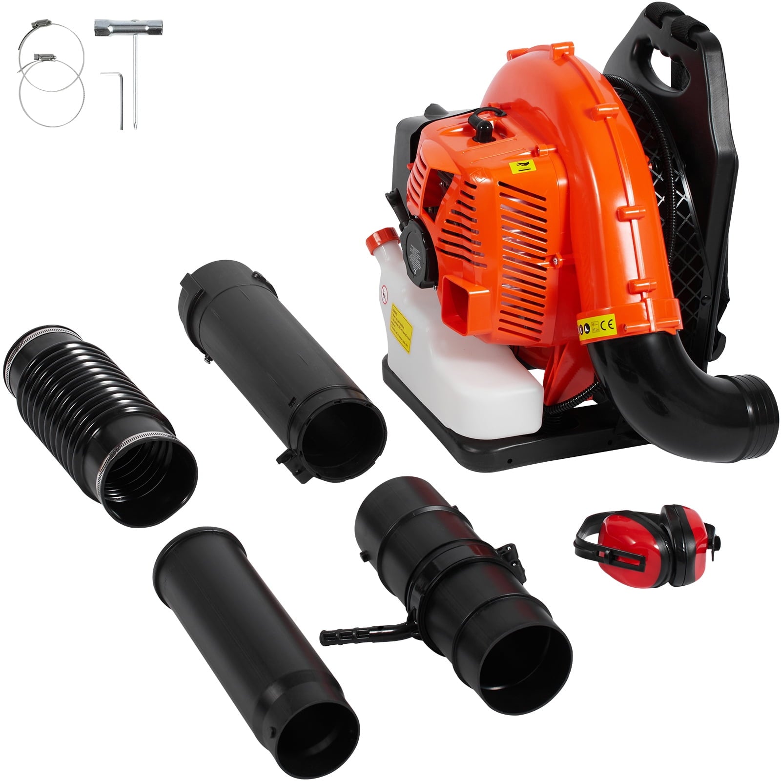 KFFKFF Gas-Powered Backpack Leaf Blower, 79CC Engine, 3L Tank Capacity, Blows Air at 930CFM & 184MPH, Perfect for Garden Maintenance, Clearing Leaves & Snow
