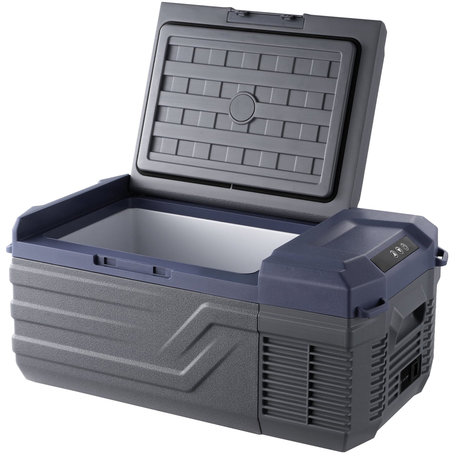 KFFKFF Vehicle Cooler, 12V Portable Fridge, 15L Capacity, Single Zone Freezing -4??? to 68???, Compatible with 12/24V DC & 100-240V AC, Ideal for Camping, RV, and Outdoor Use