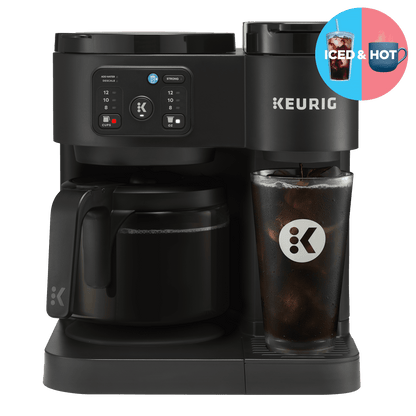 Keurig K-Duo Essentials, Hot & Iced Single-Serve K-Cup Pod Coffee Maker & Carafe,  Moonlight Grey