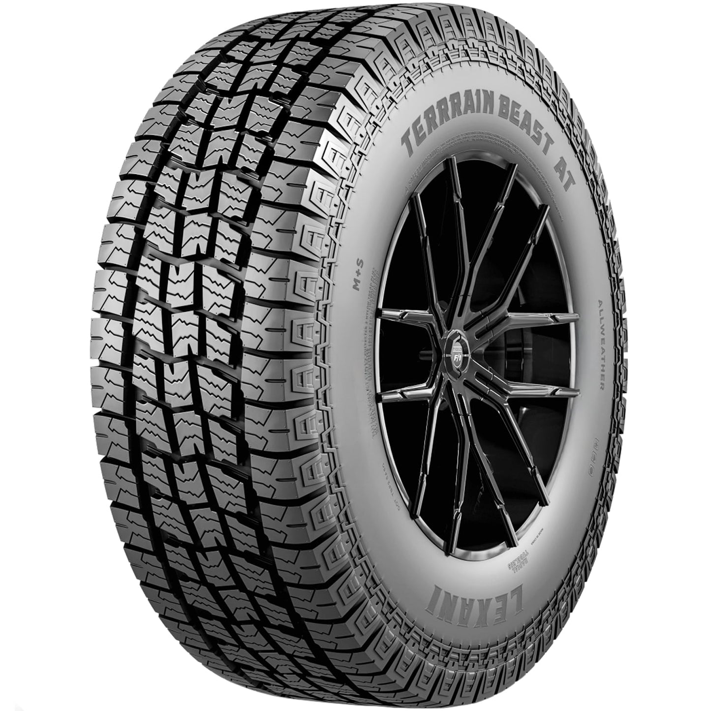 Lexani Terrain Beast AT 255/70R15 108S BSW Fits: 1975-76 Chevrolet Corvette Stingray, 1992-94 Dodge B250 Base
