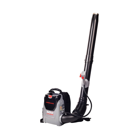 Powerworks 60V Backpack Blower, Battery Not Included, 2401613