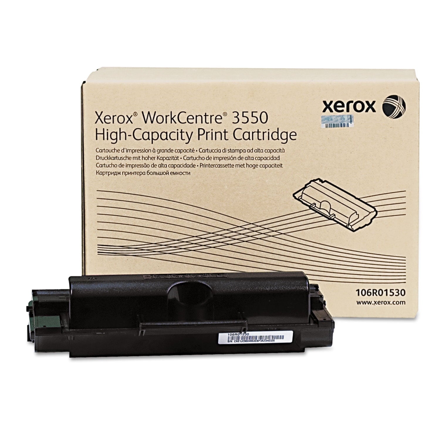 Xerox 106R01530 Black High Yield Toner Cartridge Prints Up to 11 000 Pages (XER106R01530)