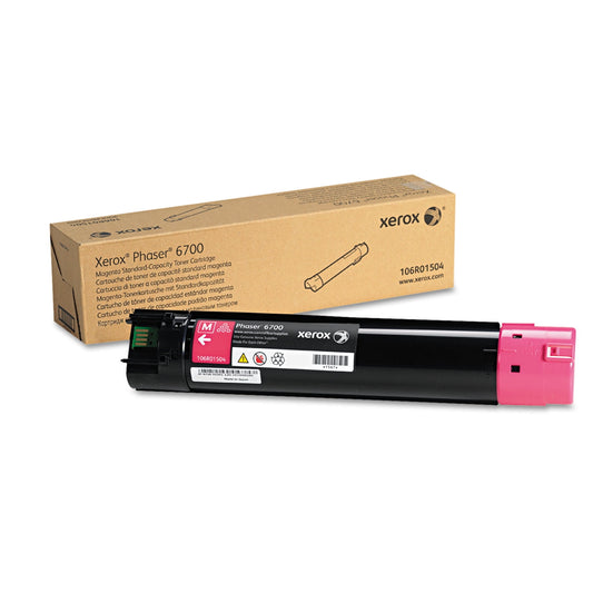 Xerox, XER106R01504, Phaser 6700 Standard Toner Cartridge, 1 Each