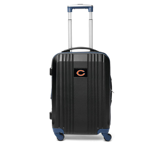 Denco NFL 21 Inch Carry-On Hardcase 2-Tone Spinner Black