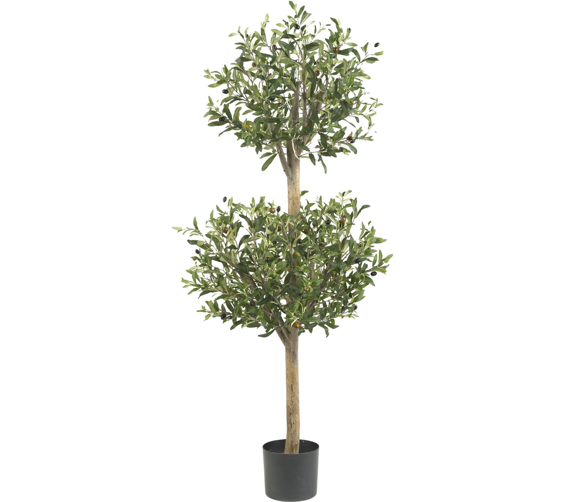 4.5' Olive Double Topiary Silk Tree by Nearly Natural
