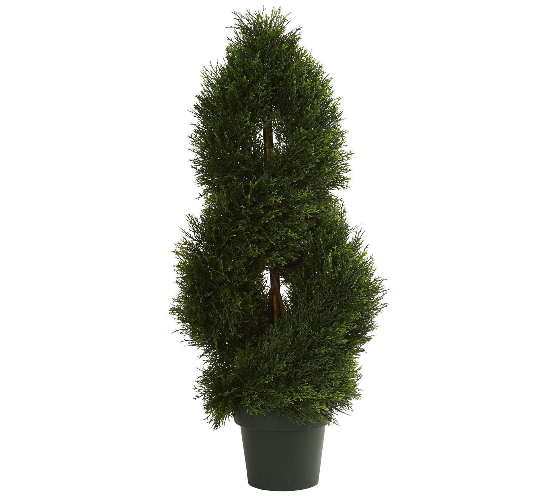 Double Pond Cypress Spiral Topiary Tree by Nearly Natural