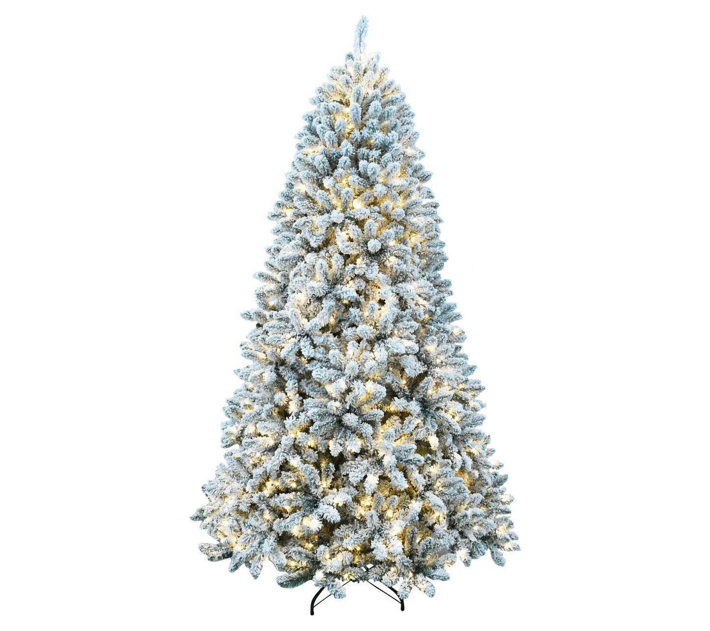 Fraser Hill Farm 6.5' Flocked Winter Snow Pinehristmas Tree