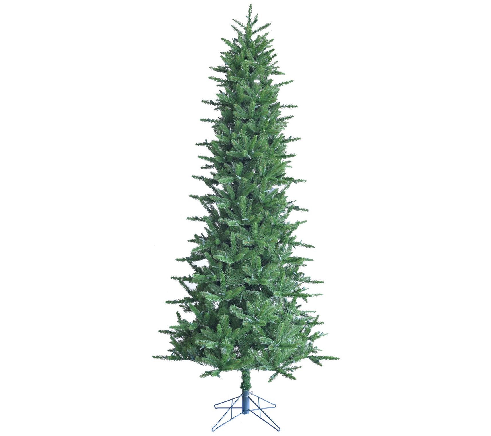 Fraser Hill Farm 7.5-Ft Carmel Pine Slim Artificial Christmas