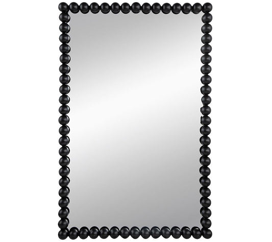 Harley Metal Beaded Black Mirror by Valerie
