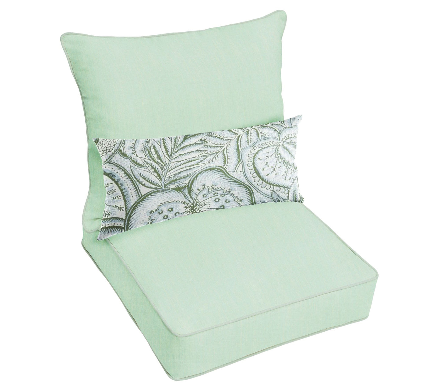 23x25x5 Sunbrella Deep Seating Set w Sensibility Spring Lumbar