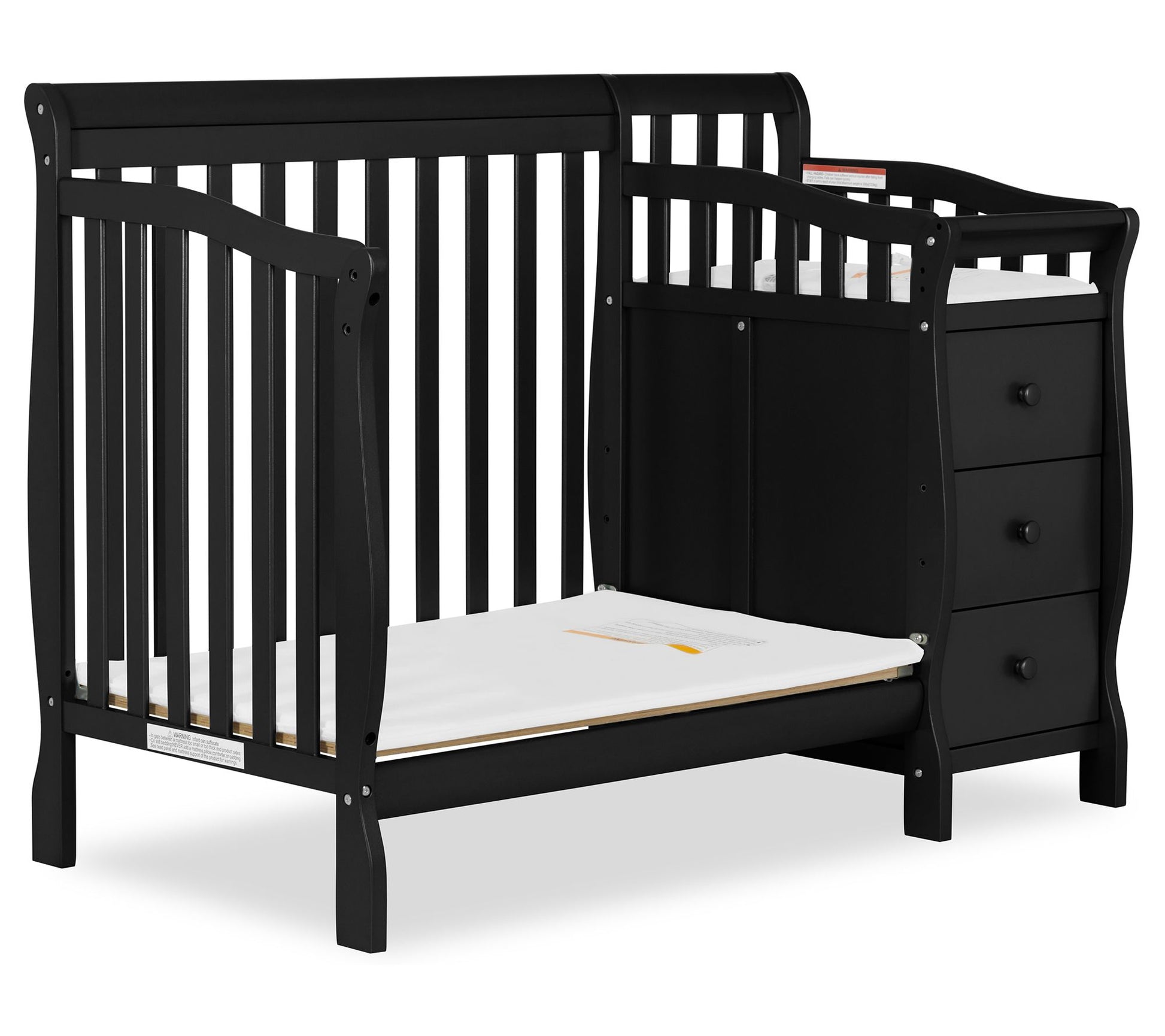 Dream On Me Jayden 4-in-1 Mini Convertible Crib And Changer