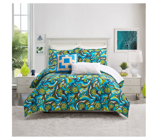 Fall Floral 3-Piece Full/Queen Comforter Set