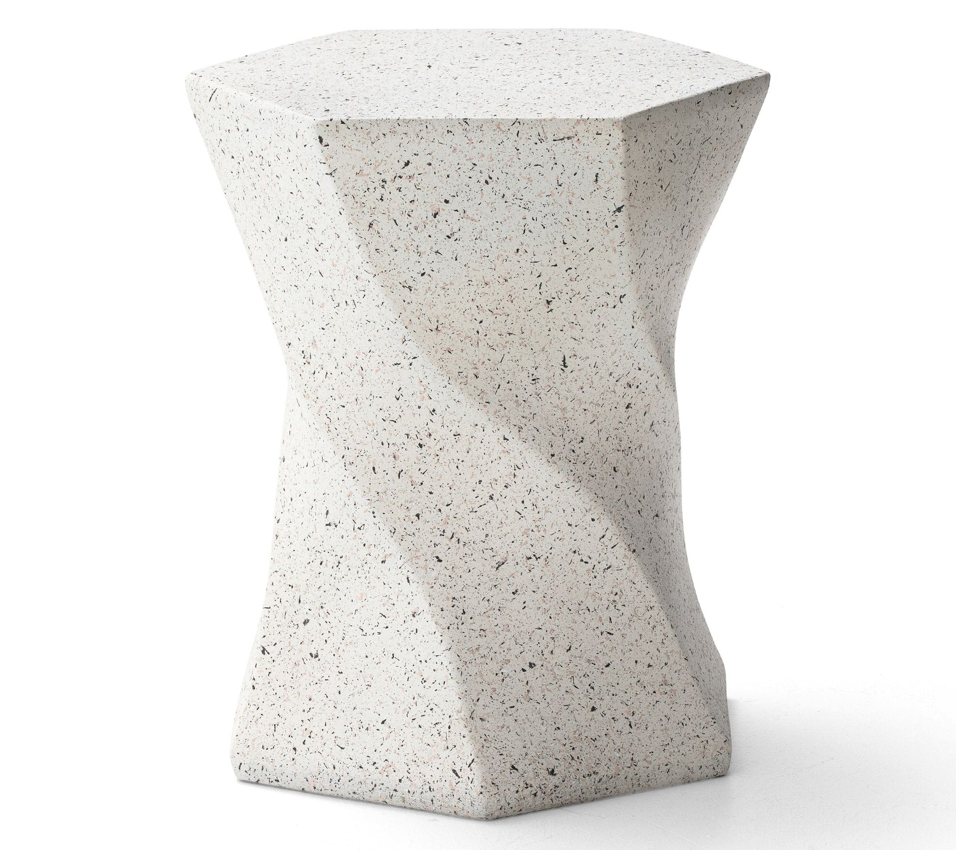 Glitzhome 18" Twist-Style Garden Stool / Table