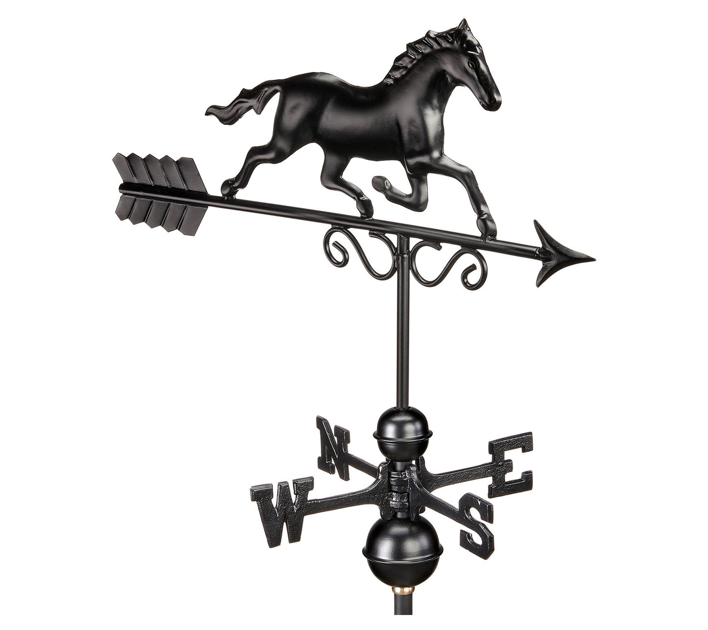 Galloping Horse Weathervane - Black Finish by Good Directions