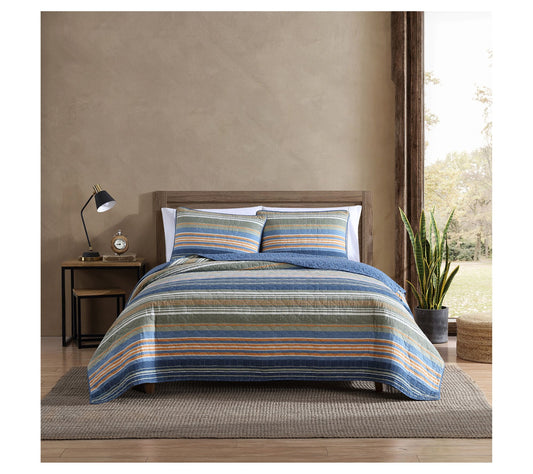 Eddie Bauer Yakima Valley Stripe King Quilt Sham Set