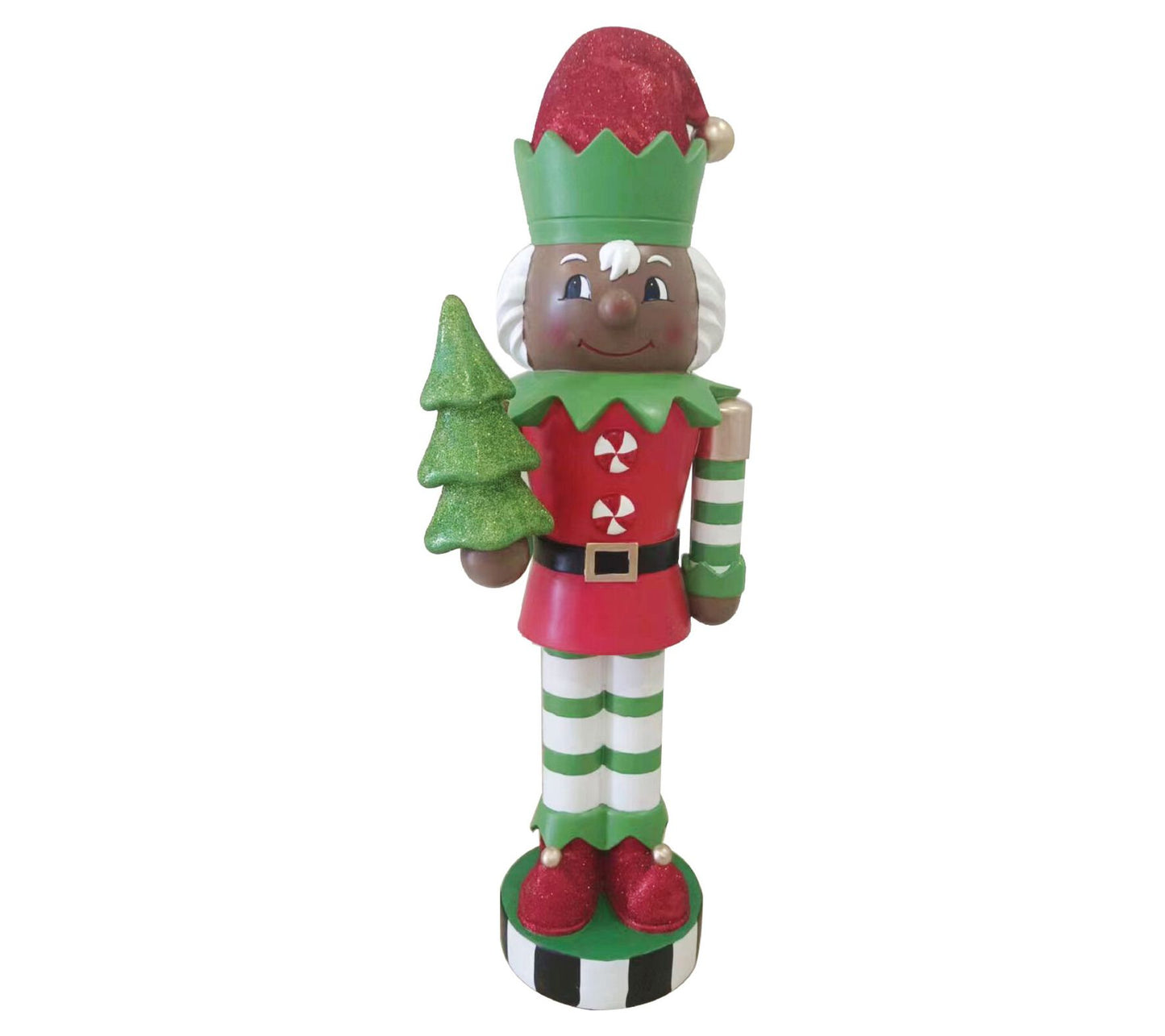 Fraser Hill Farm 48" Black Elf Nutcracker Figurine