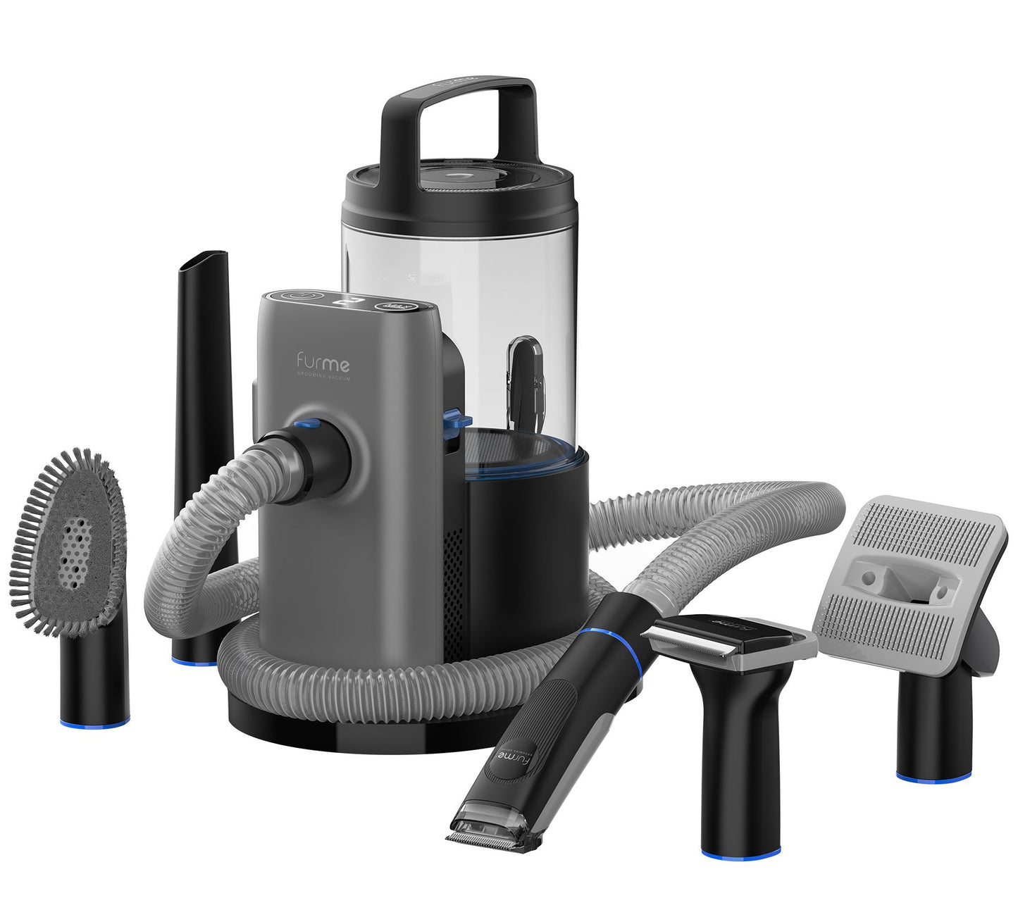 furMe 5-in-1 2L Professional PLUS Pet Grooming Vacuum Set